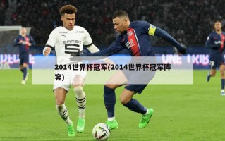 2014世界杯冠军(2014世界杯冠军阵容)